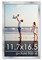 11.7x16.5 Solid Wood Picture Frame with UV-Resistant Acrylic & Acid-Free Backing, Available in 6 Finishes: Matte Black, Matte White, Metallic Bronze, Silver, Natural Wood Grain & Mahogany